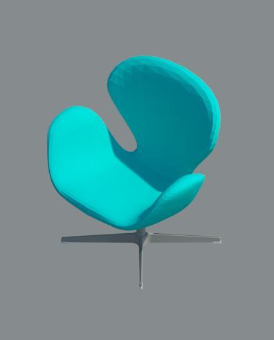 3D Swan Chair