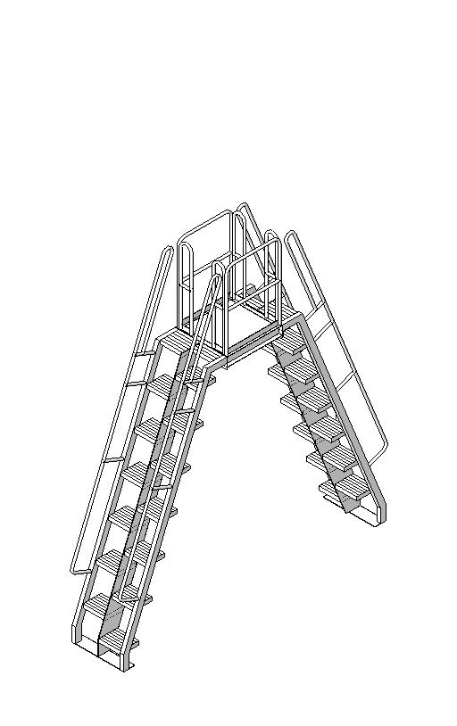 Alternating Tread Stair Crossover