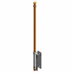 Extend-A-Rail Ladder Safety Post for Ladder to Roof Hatch