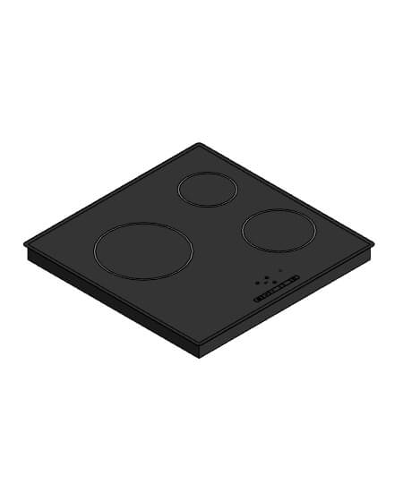 Induction cooktop with 4 zones