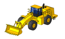 Large excavator digger