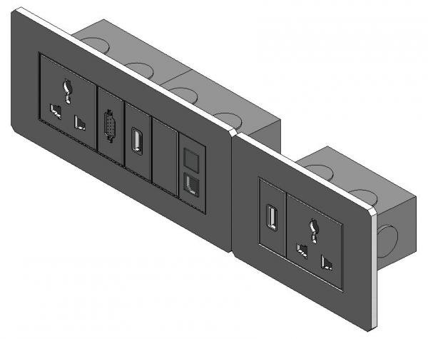 Multi Media Panel _ Outlet Socket