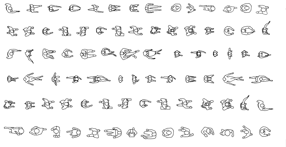 People ( Top view ) - AutoCAD blocks