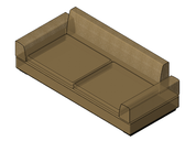 Sofa 3 Seater Fully Parametric