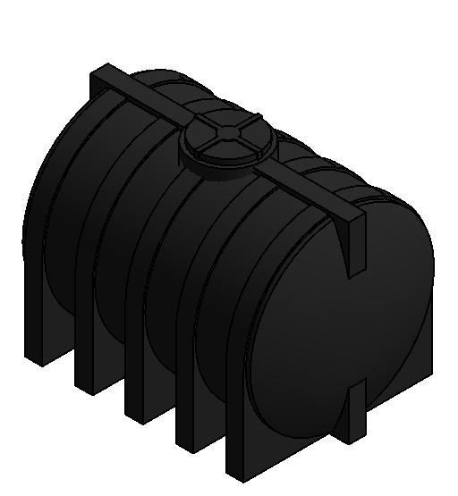 Water Tank horizontal-black